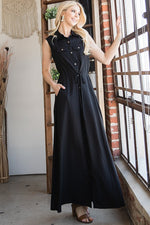 Load image into Gallery viewer, BUTTON DOWN MAXI DRESS
