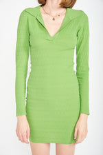 Load image into Gallery viewer, BODYCON COLLARED MIN DRESS
