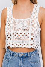 Load image into Gallery viewer, Sleeveless Crochet Top
