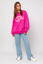 Load image into Gallery viewer, Letter Embroidery Oversized Sweatshirt
