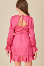 Load image into Gallery viewer, Tie Waist Ruffle Dress
