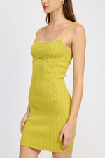 Load image into Gallery viewer, SPAGHETTI STRAP BODYCON DRESS
