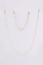 Load image into Gallery viewer, Mid sized pearl beaded bracelet and necklace set

