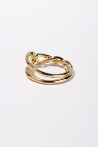 Twisted ring   gold