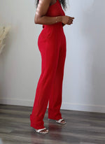 Load image into Gallery viewer, Deja Knit Pant Set (Red)
